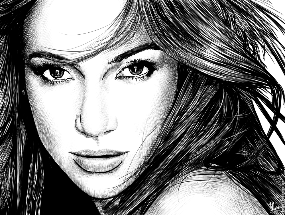 Jennifer Lopez Drawing Photos