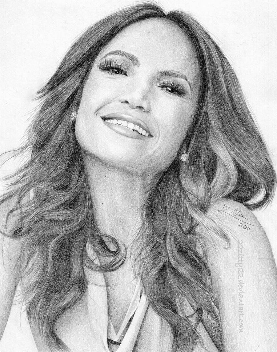 Jennifer Lopez Drawing Pic