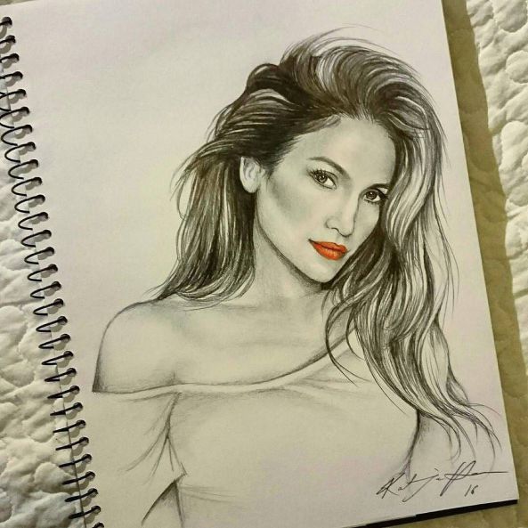 Jennifer Lopez Drawing Picture