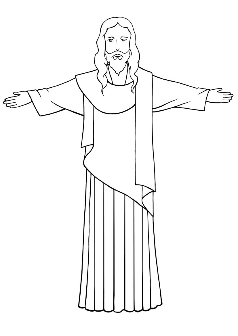 Jesus Drawing Sketch