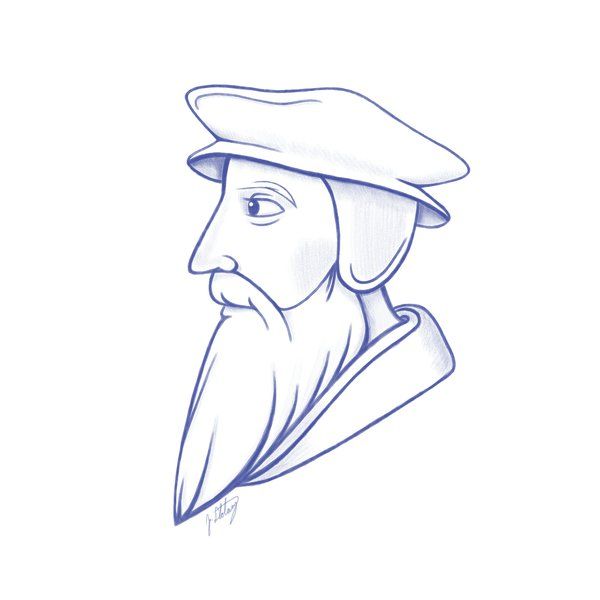 John Calvin Drawing Picture
