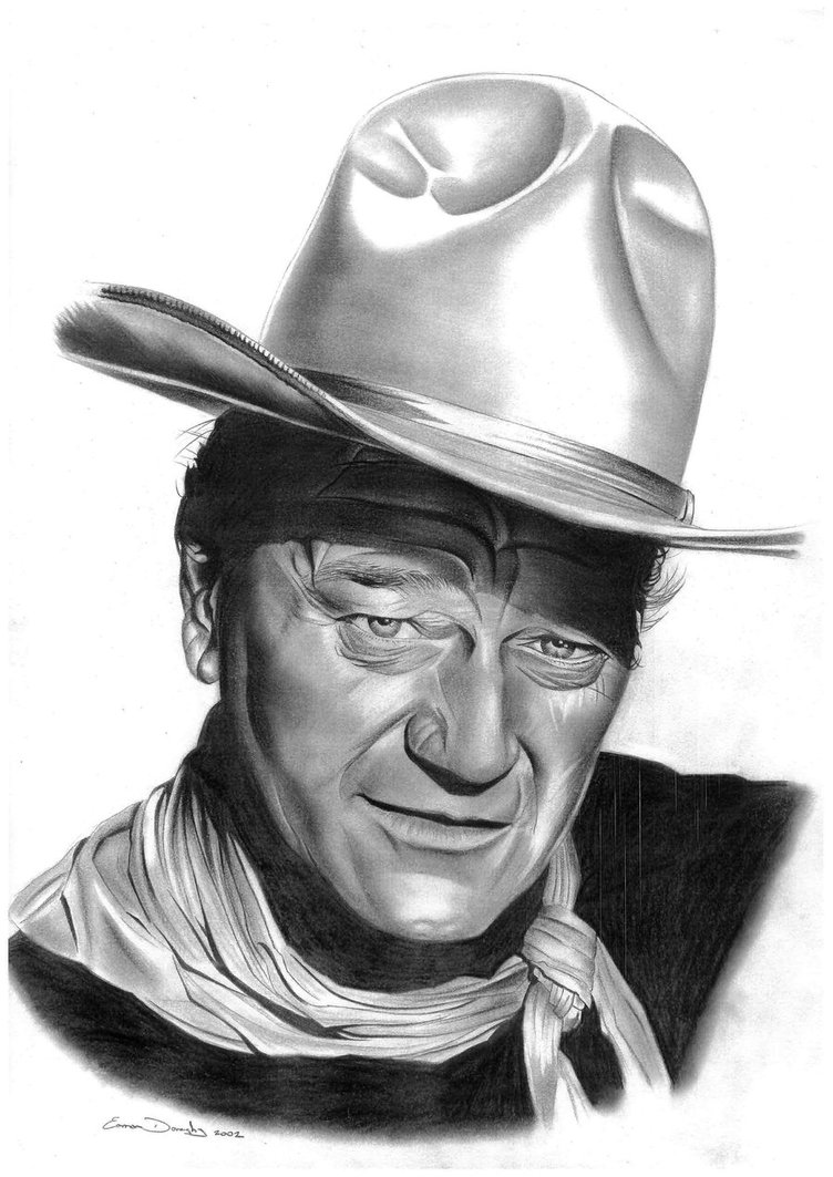 John Wayne Drawing Art