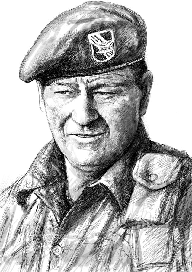 John Wayne Drawing Image