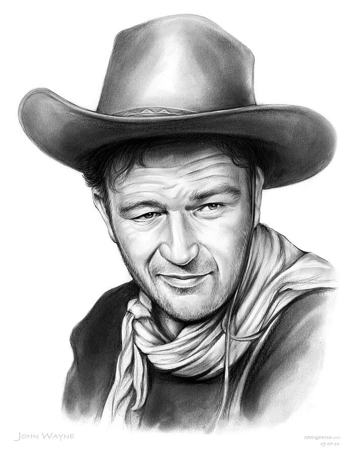 John Wayne Drawing Photo