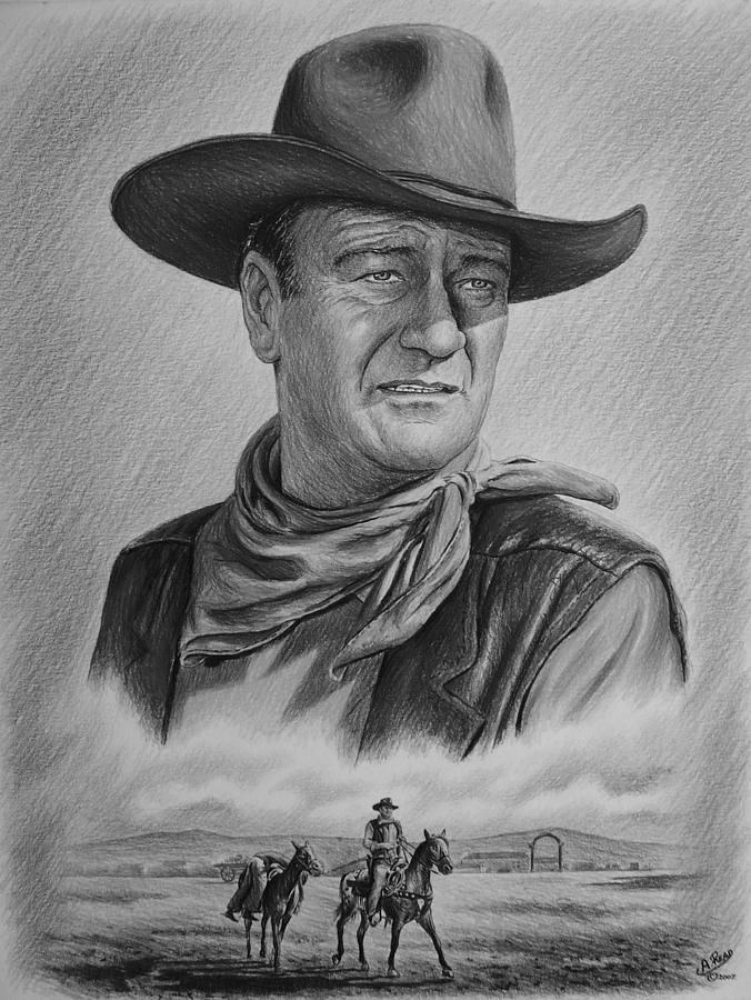 John Wayne Drawing Pic