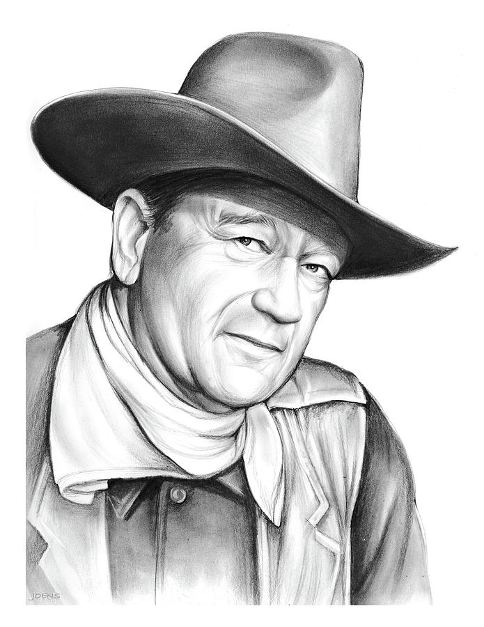 John Wayne Drawing Picture