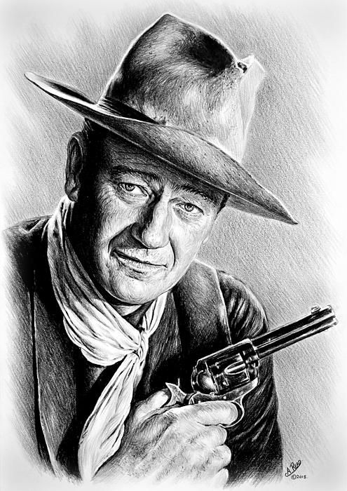 John Wayne Drawing