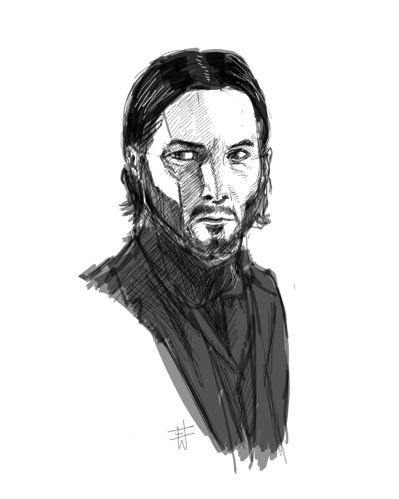 John Wick Drawing Pictures