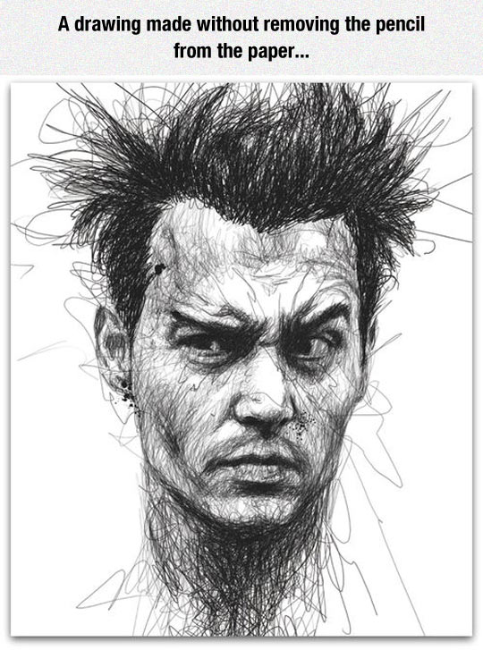 Johnny Depp Drawing Art