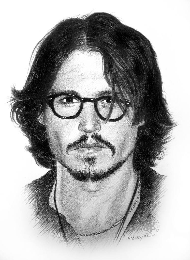 Johnny Depp Drawing Photo