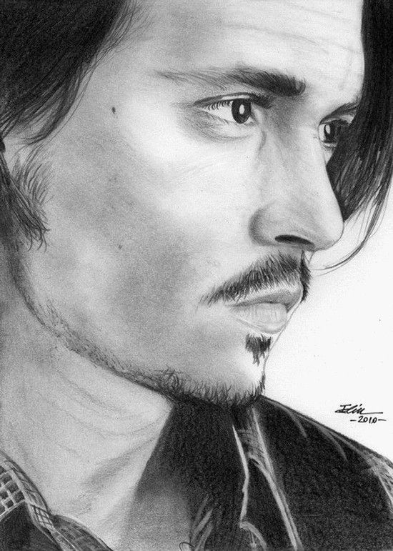 Johnny Depp Drawing Sketch
