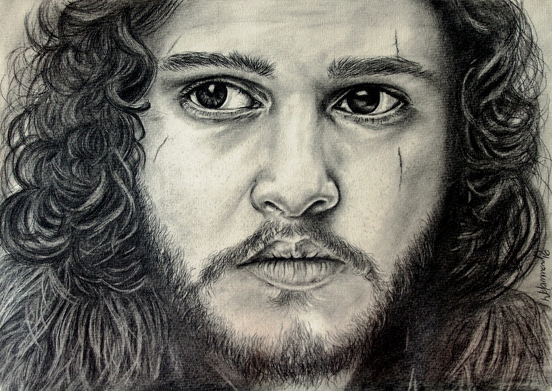 Jon Snow Drawing Beautiful Art