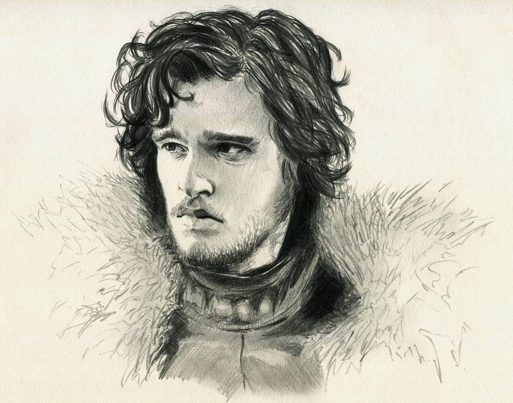 Jon Snow Drawing Beautiful Image
