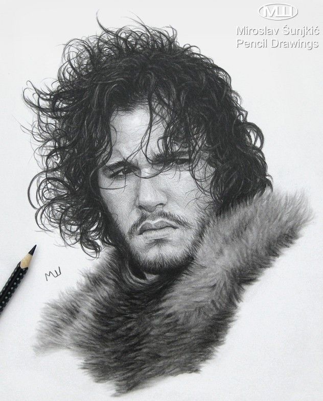 Jon Snow Drawing Picture
