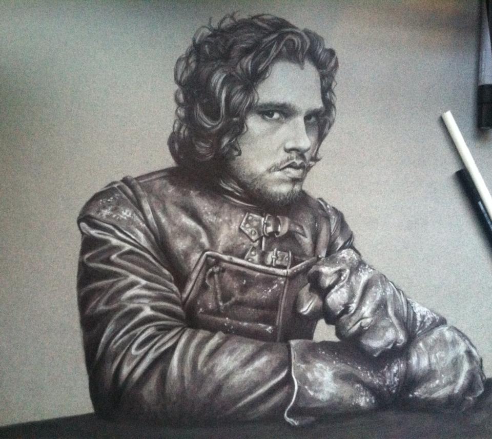 Jon Snow Drawing Pictures