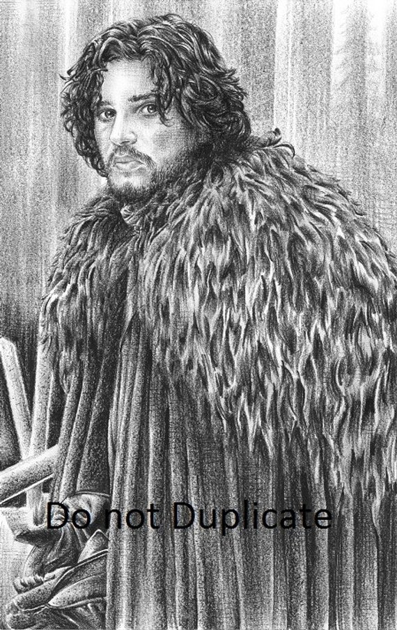 Jon Snow Drawing Sketch