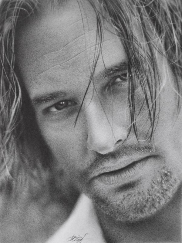 Josh Holloway Drawing Pictures