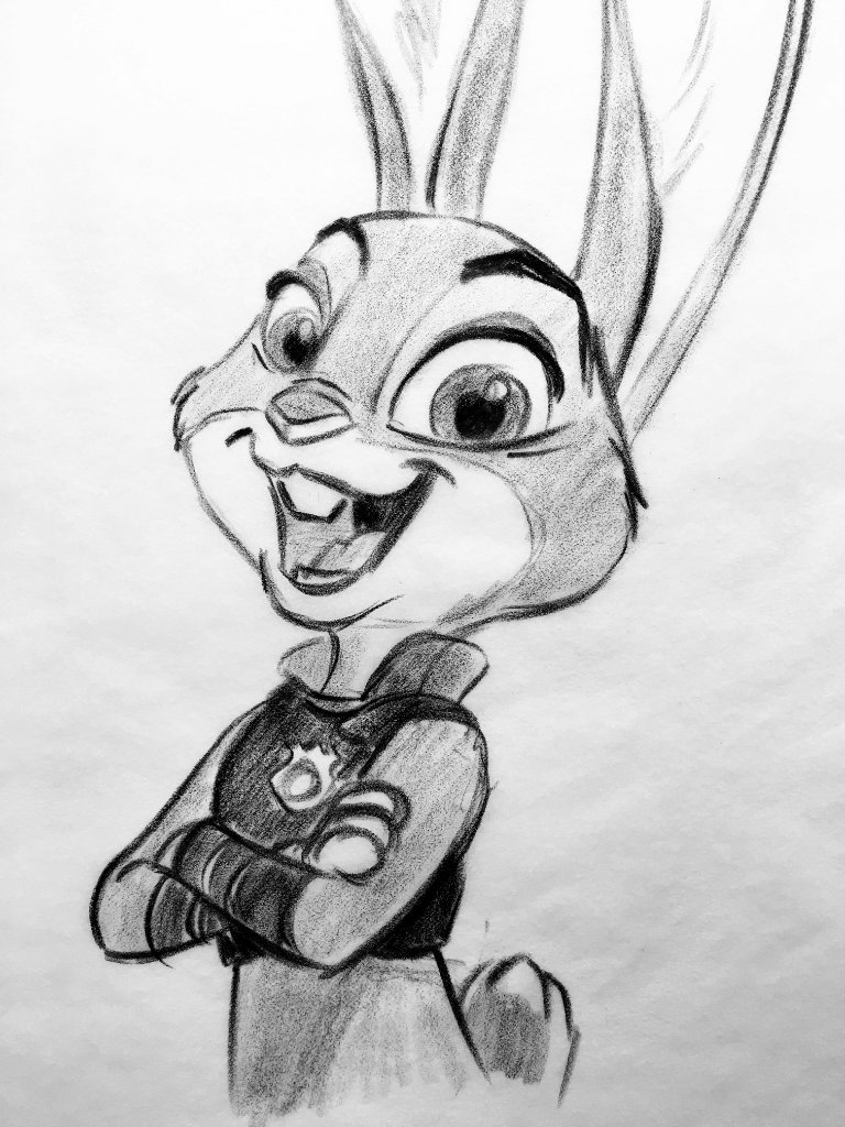 Judy Hopps Drawing Picture