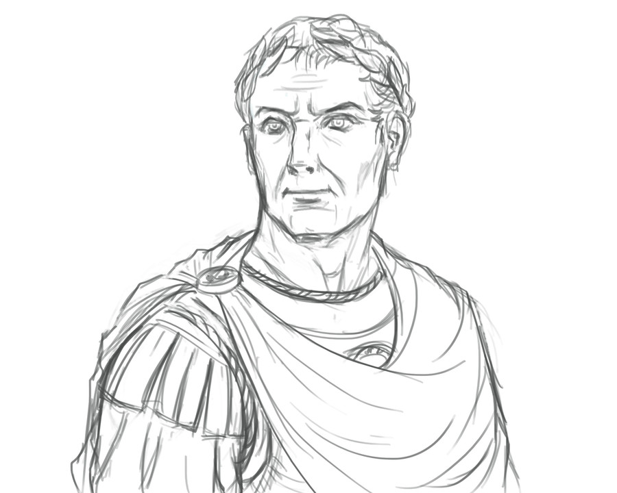 Julius Caesar Drawing Image