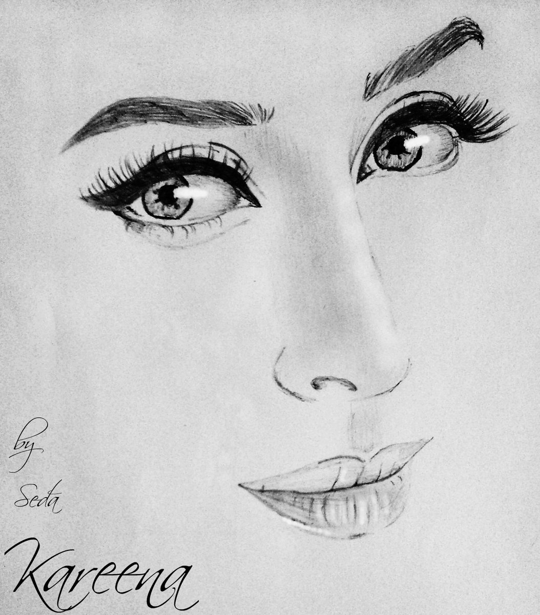 Kareena Kapoor Drawing Sketch