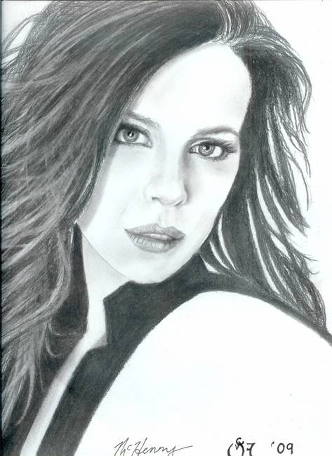 Kate Beckinsale Drawing Beautiful Image
