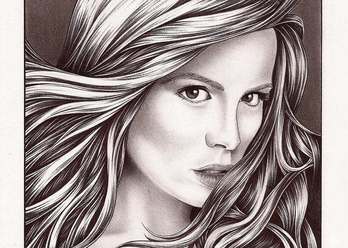 Kate Beckinsale Drawing High-Quality