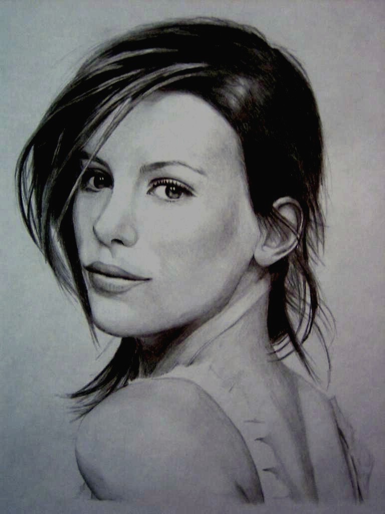 Kate Beckinsale Drawing Pic