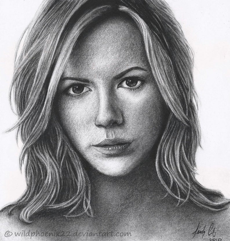 Kate Beckinsale Drawing Realistic