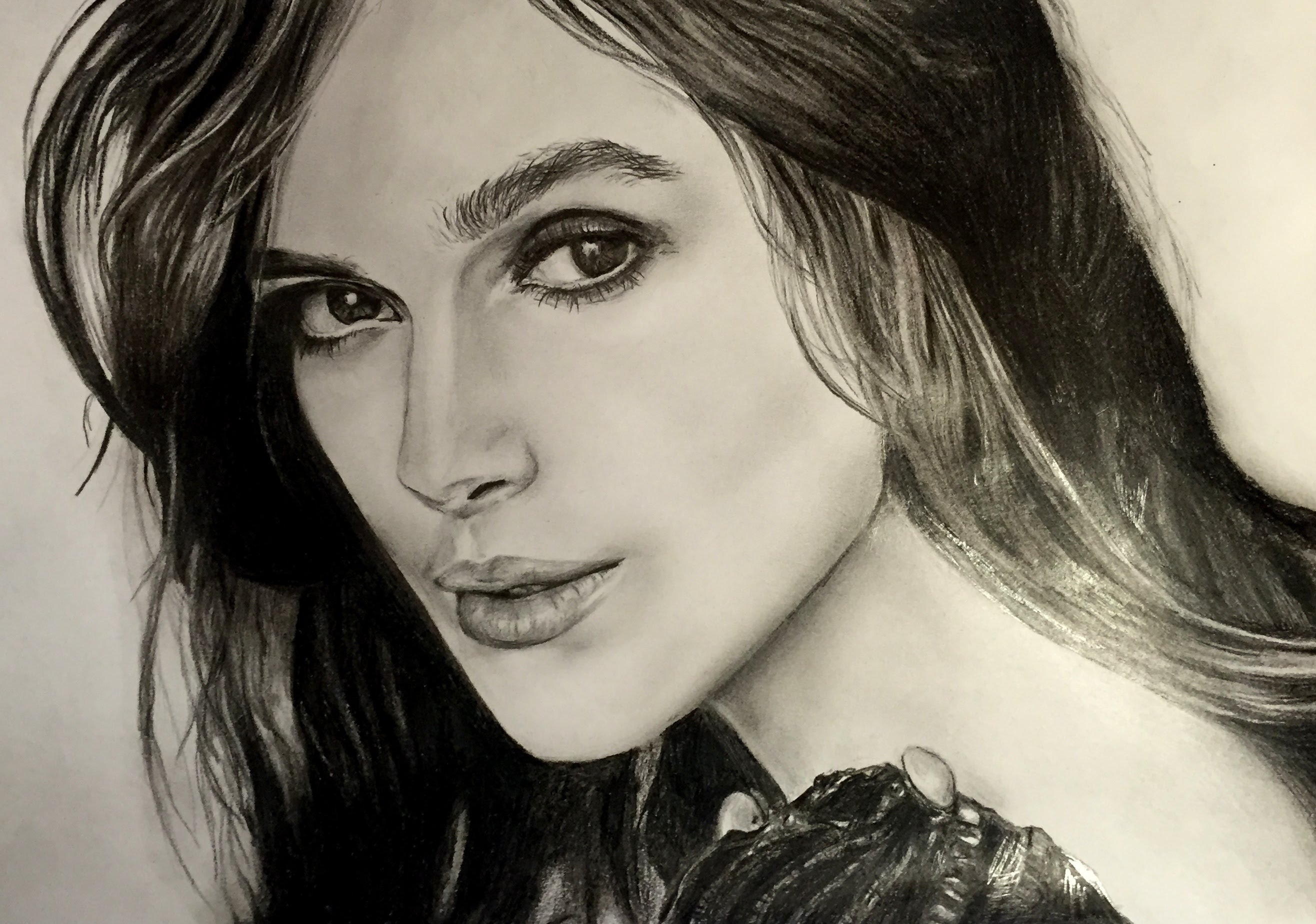 Keira Knightley Drawing Pictures