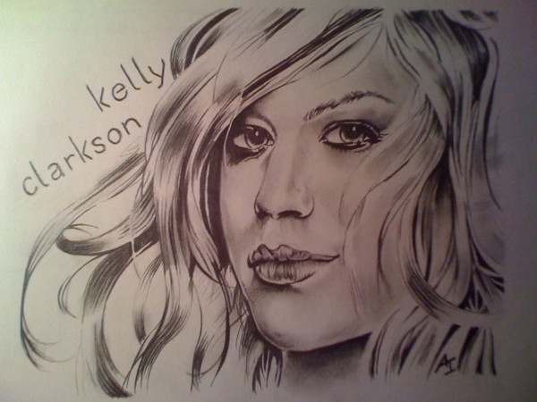 Kelly Clarkson Drawing Pics