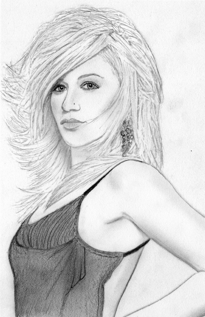 Kelly Clarkson Drawing Sketch