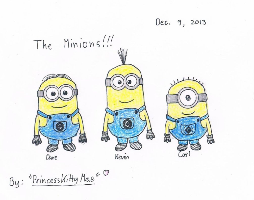 Kevin Minions Drawing Amazing