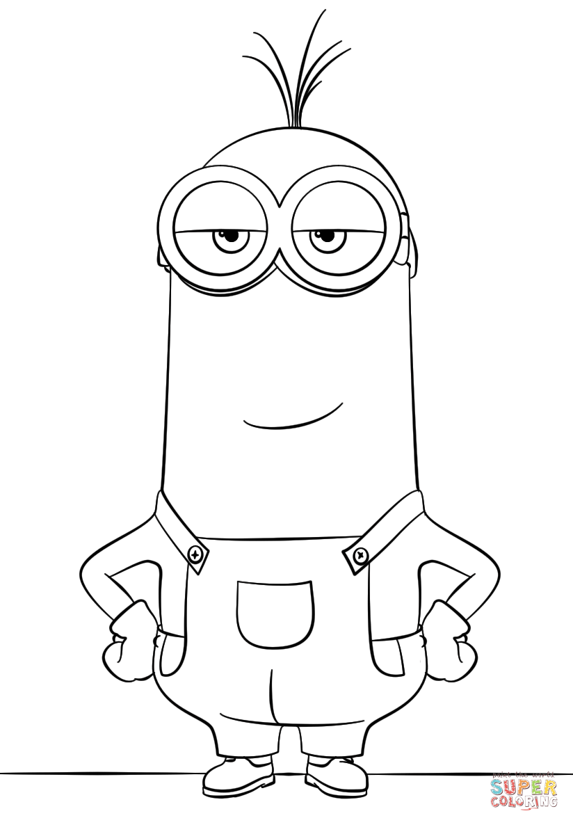 Kevin Minions Drawing Image