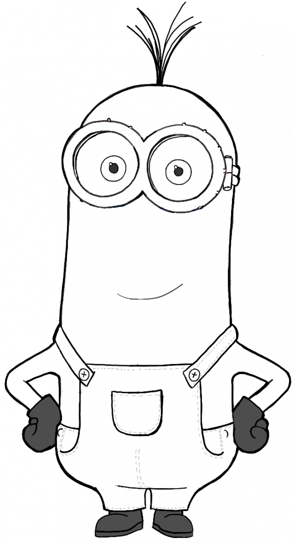Kevin Minions Drawing Pic