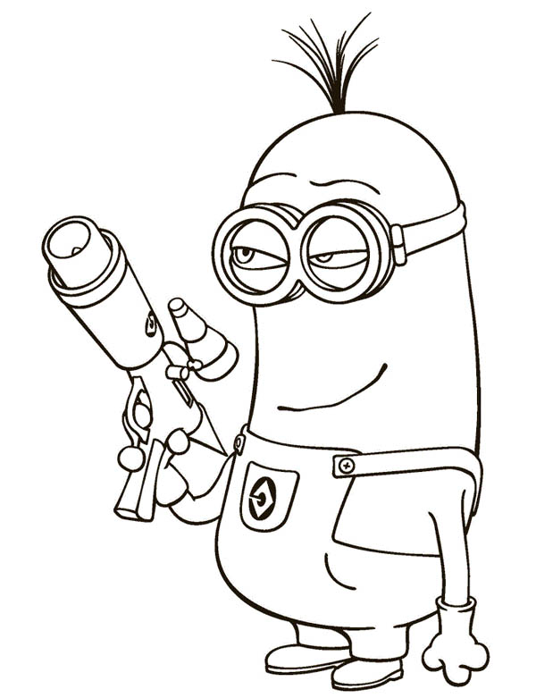 Kevin Minions Drawing Sketch