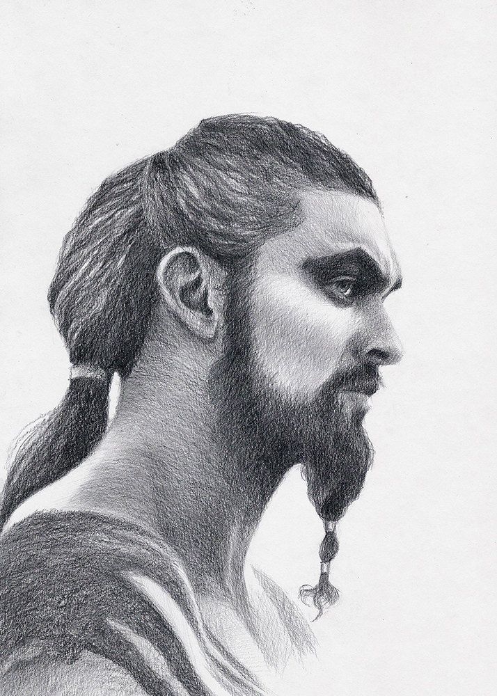 Khal Drogo Drawing Sketch