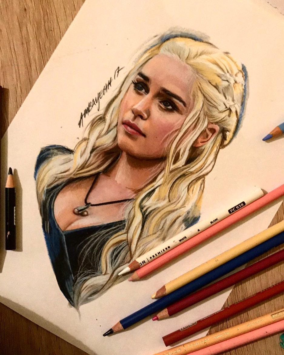 Khaleesi Drawing Amazing