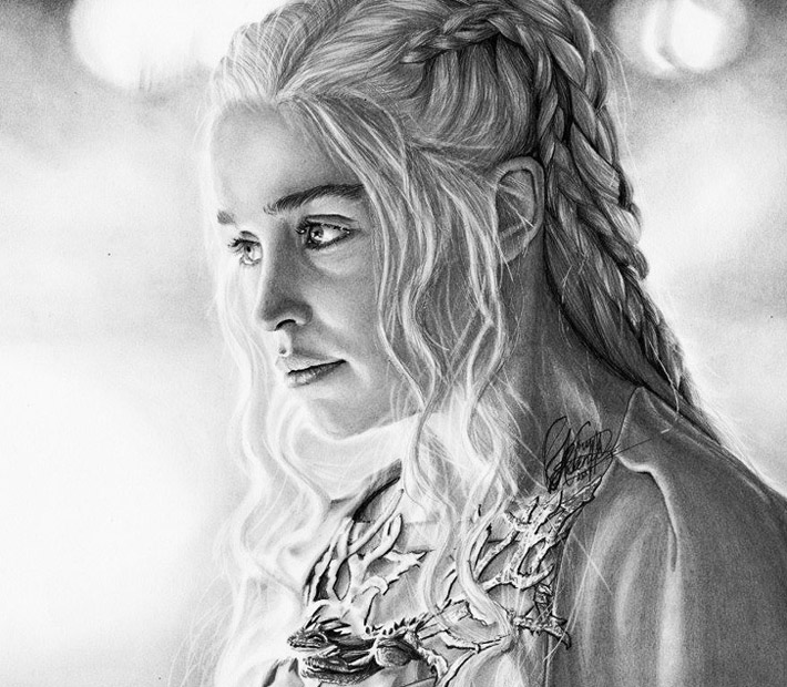 Khaleesi Drawing Art