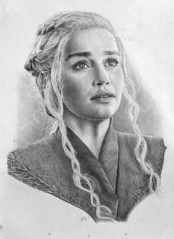 Khaleesi Drawing Beautiful Image