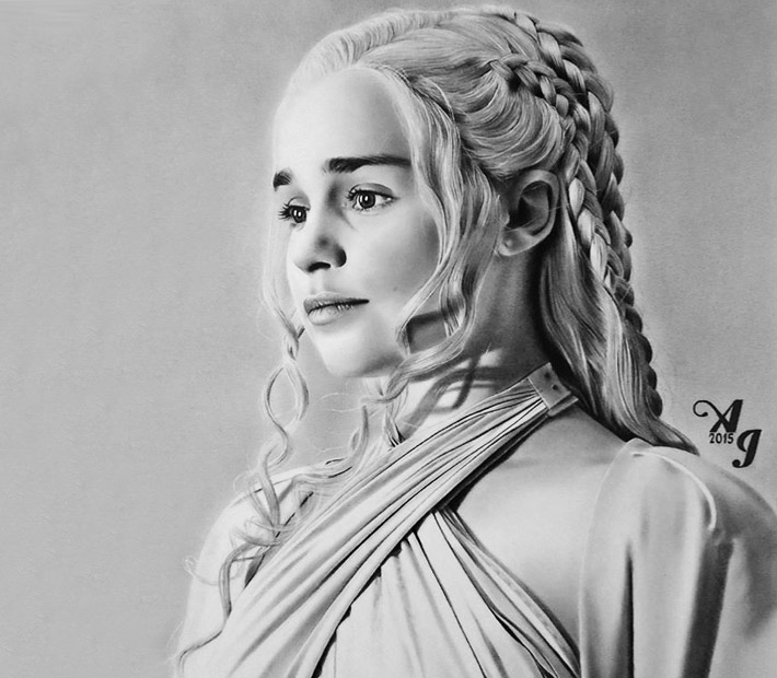 Khaleesi Drawing Sketch