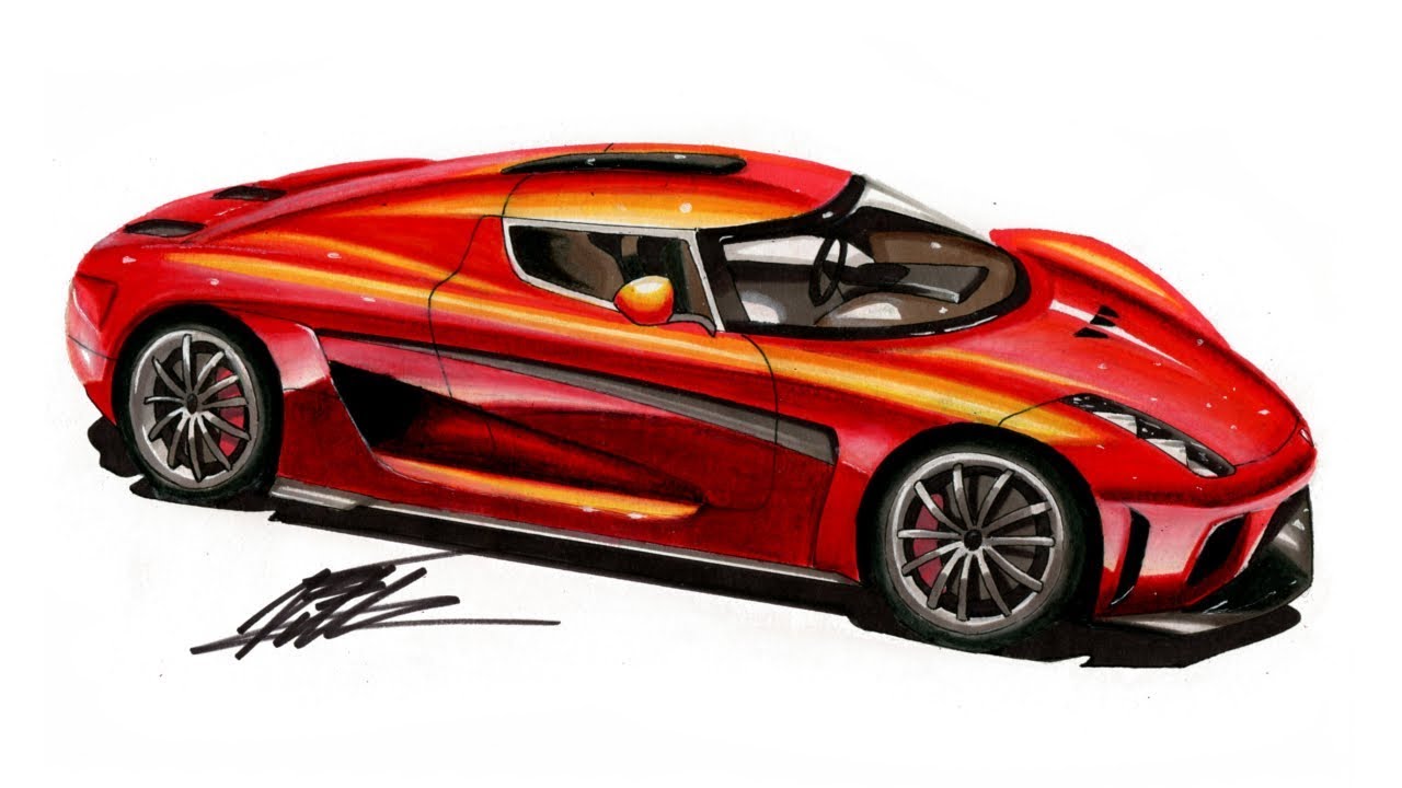 Koenigsegg Drawing Images