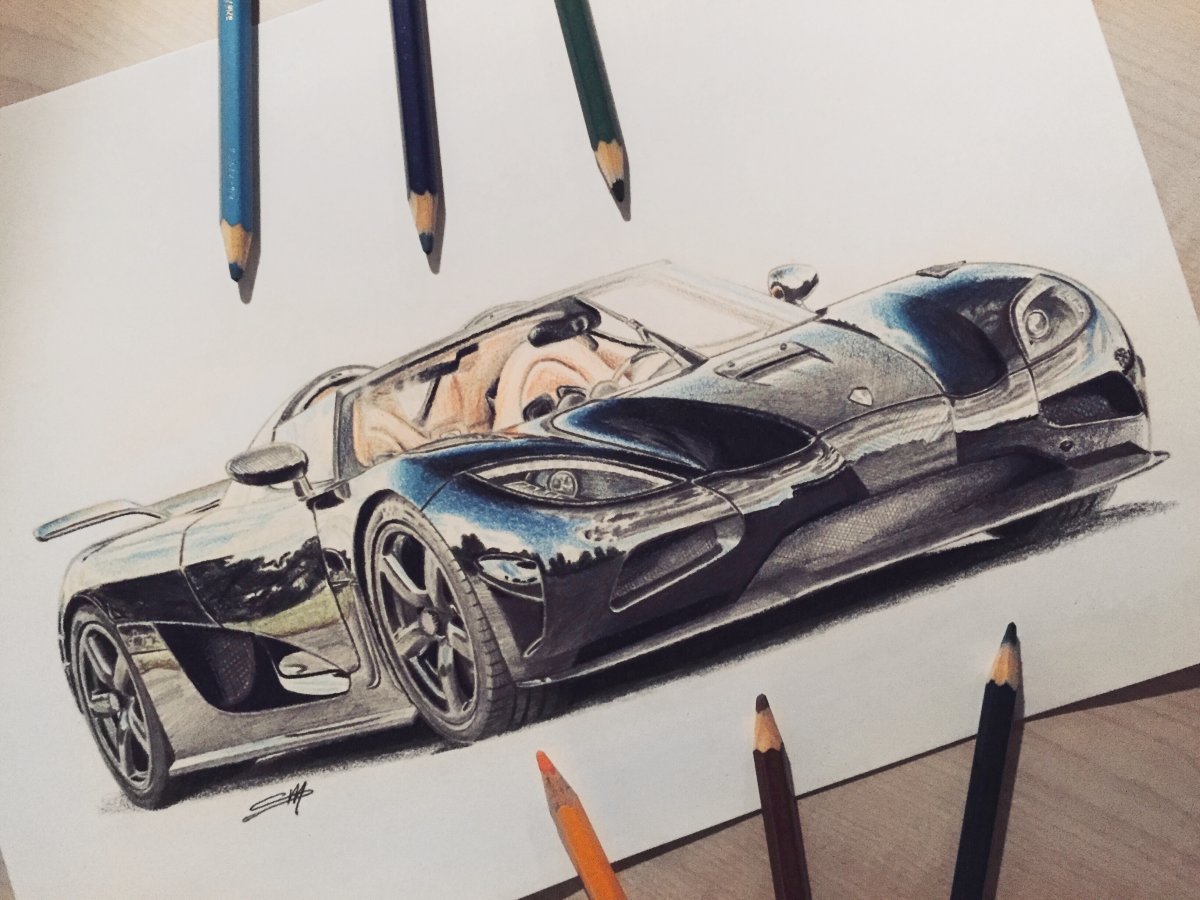 Koenigsegg Drawing Pic