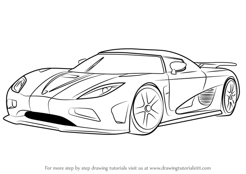 Koenigsegg Drawing Sketch