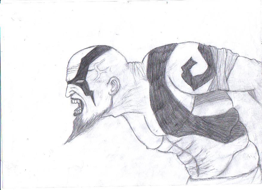 Kratos Drawing Art