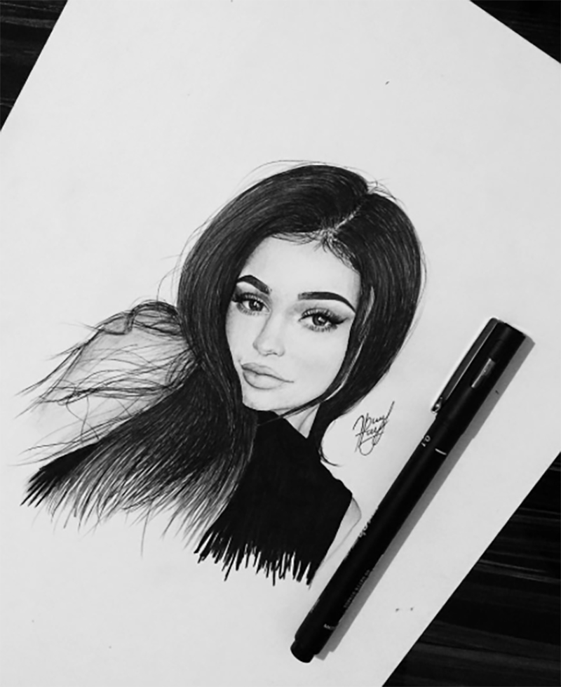 Kylie Jenner Drawing Photo