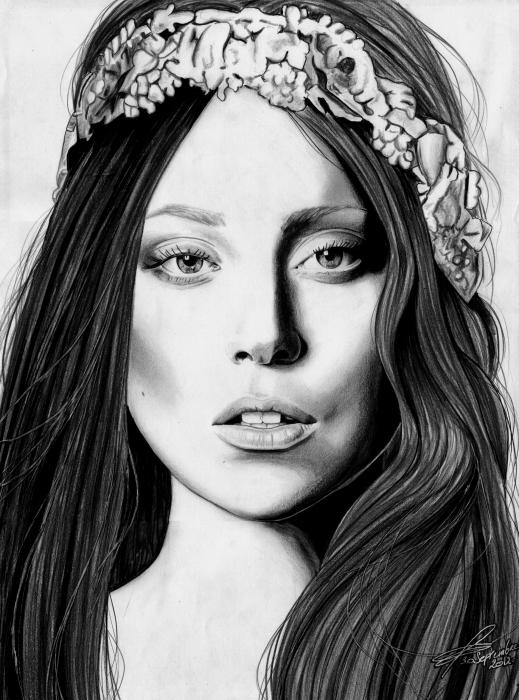 Lady Gaga Drawing Art