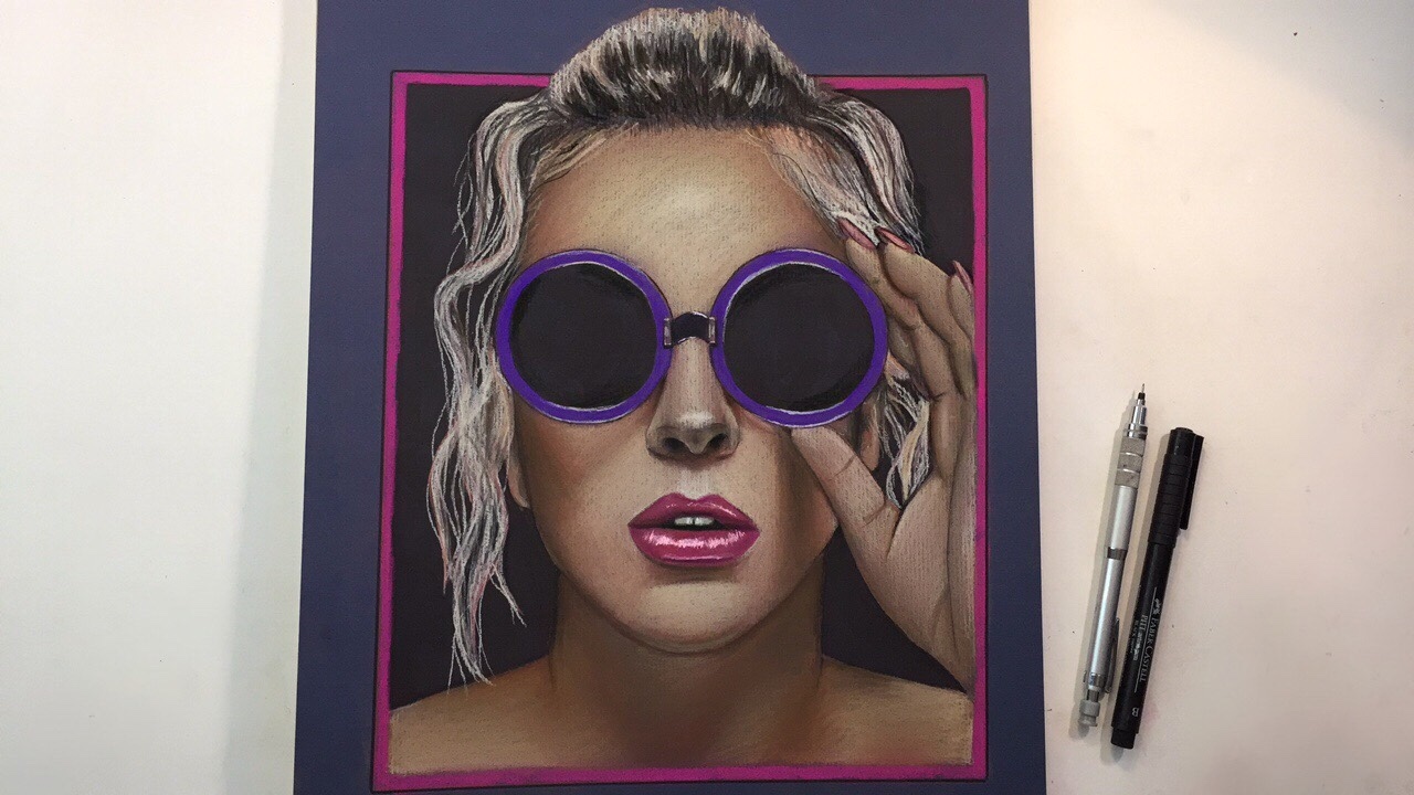Lady Gaga Drawing Beautiful Art