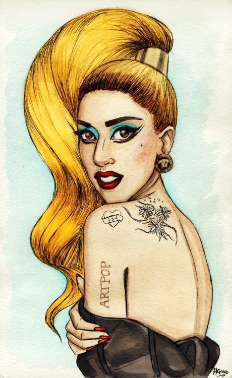 Lady Gaga Drawing Images