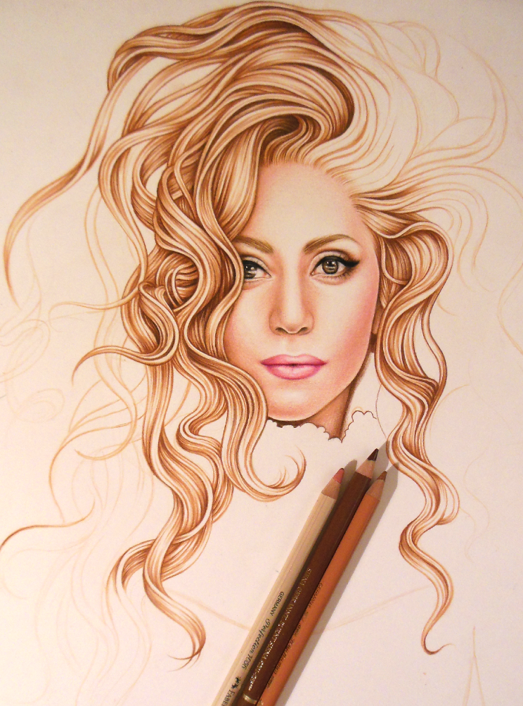Lady Gaga Drawing Pic