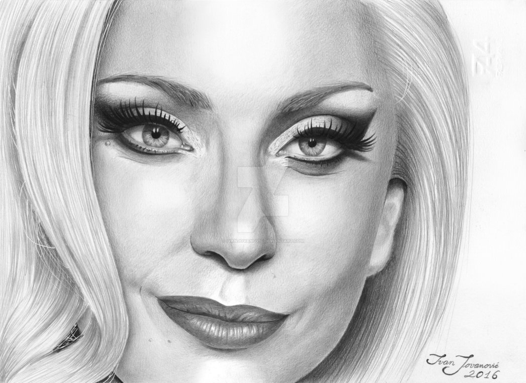 Lady Gaga Drawing Picture